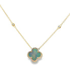Opal Clover Pendant Necklace - Kelly Wade Jewelers