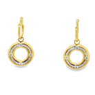 Open Circle Diamond Drop Earrings - Kelly Wade Jewelers