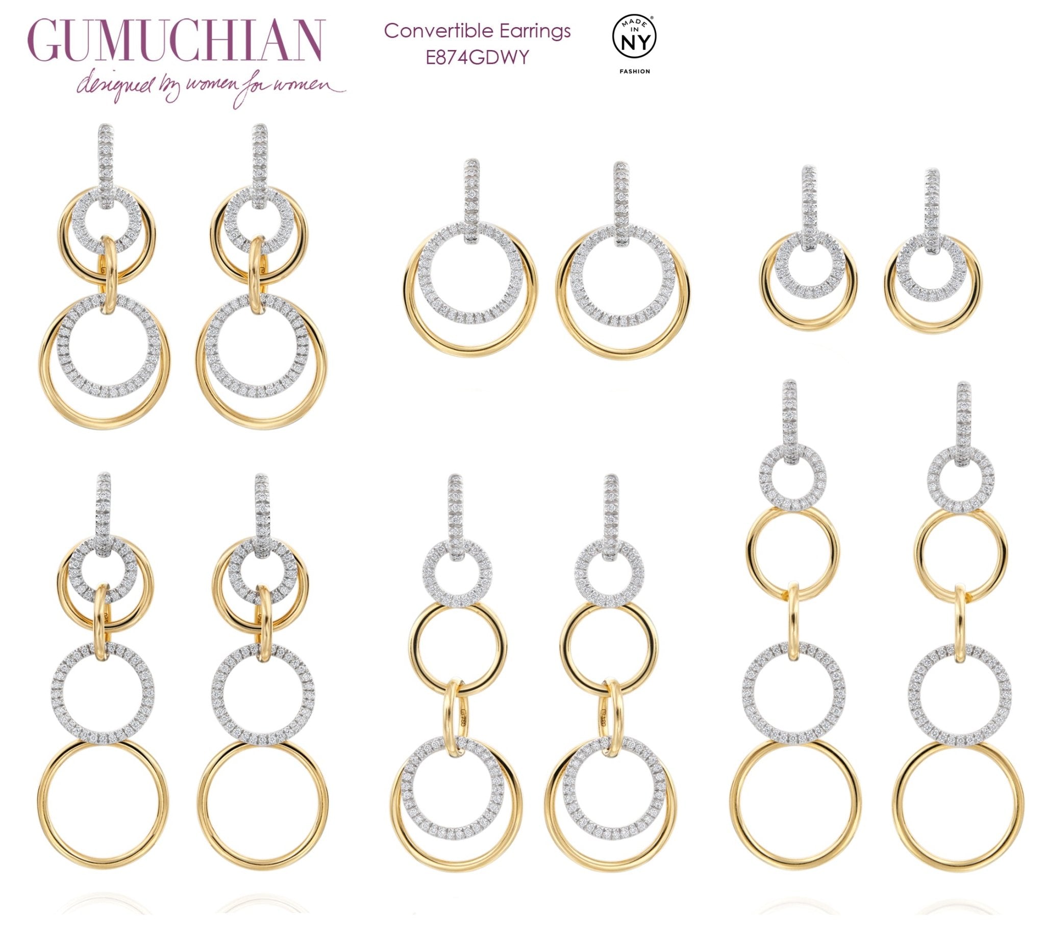 Open Convertible Dangle Earrings - Kelly Wade Jewelers Store