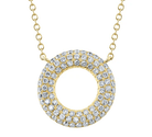 Open Diamond Circle Necklace - Kelly Wade Jewelers