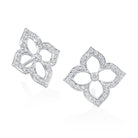 Open Diamond Flower Earrings - Kelly Wade Jewelers Store