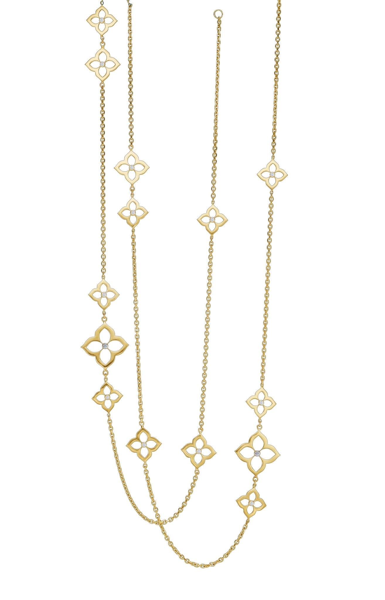 Open Diamond Flower Necklace - Kelly Wade Jewelers Store