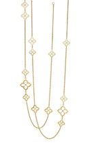 Open Diamond Flower Necklace - Kelly Wade Jewelers Store