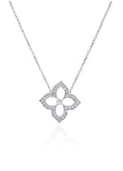Open Diamond Flower Necklace - Kelly Wade Jewelers Store