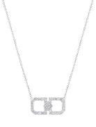 Open Diamond Rectangle Necklace - Kelly Wade Jewelers Store
