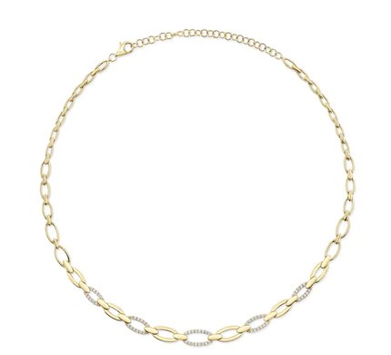 Open link diamond necklace - Kelly Wade Jewelers Store