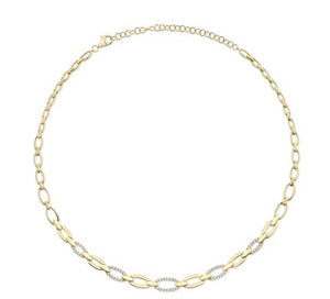 Open link diamond necklace - Kelly Wade Jewelers Store