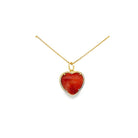 Orange Shell Heart Charm - Kelly Wade Jewelers