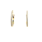 Oval Diamond Hoop Earrings - Kelly Wade Jewelers