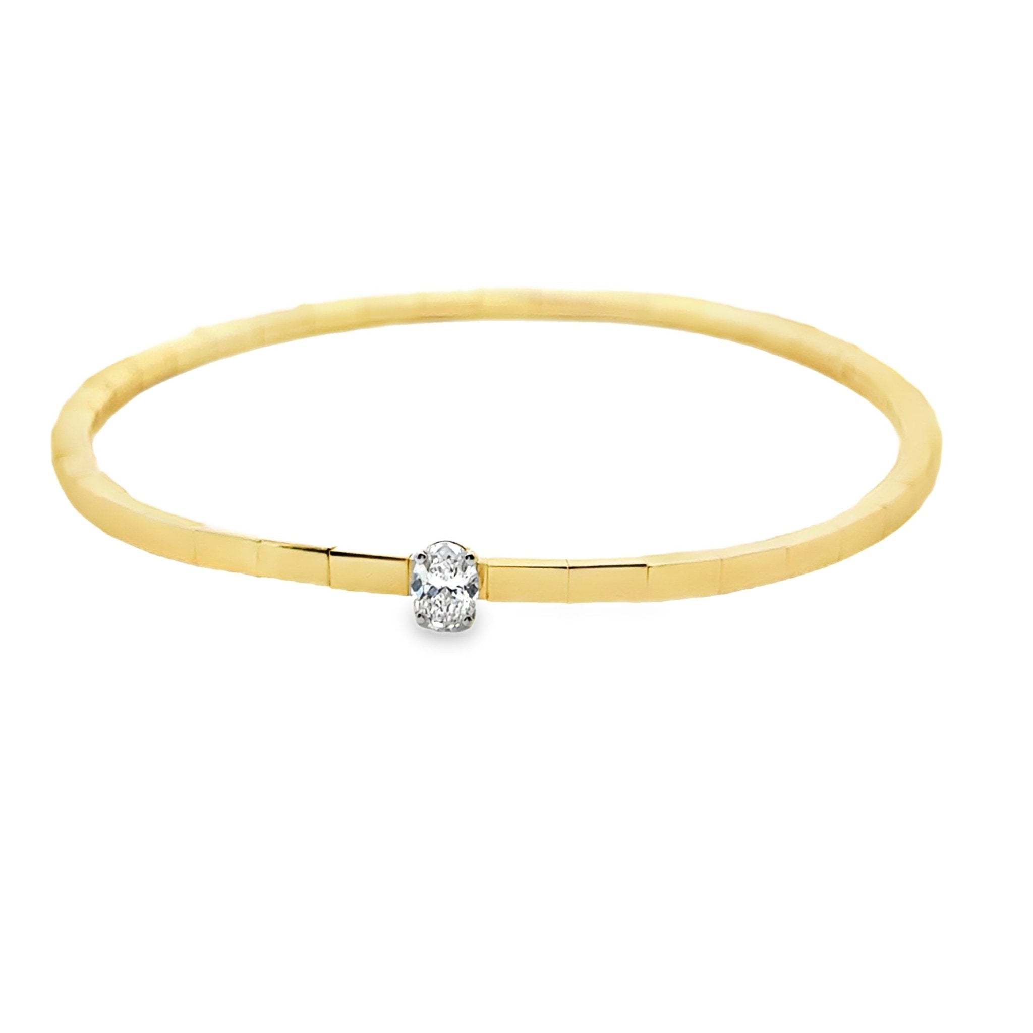 Oval Diamond Stretch Bracelet - Kelly Wade Jewelers