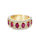 Oval Ruby & Diamond Ring - Kelly Wade Jewelers