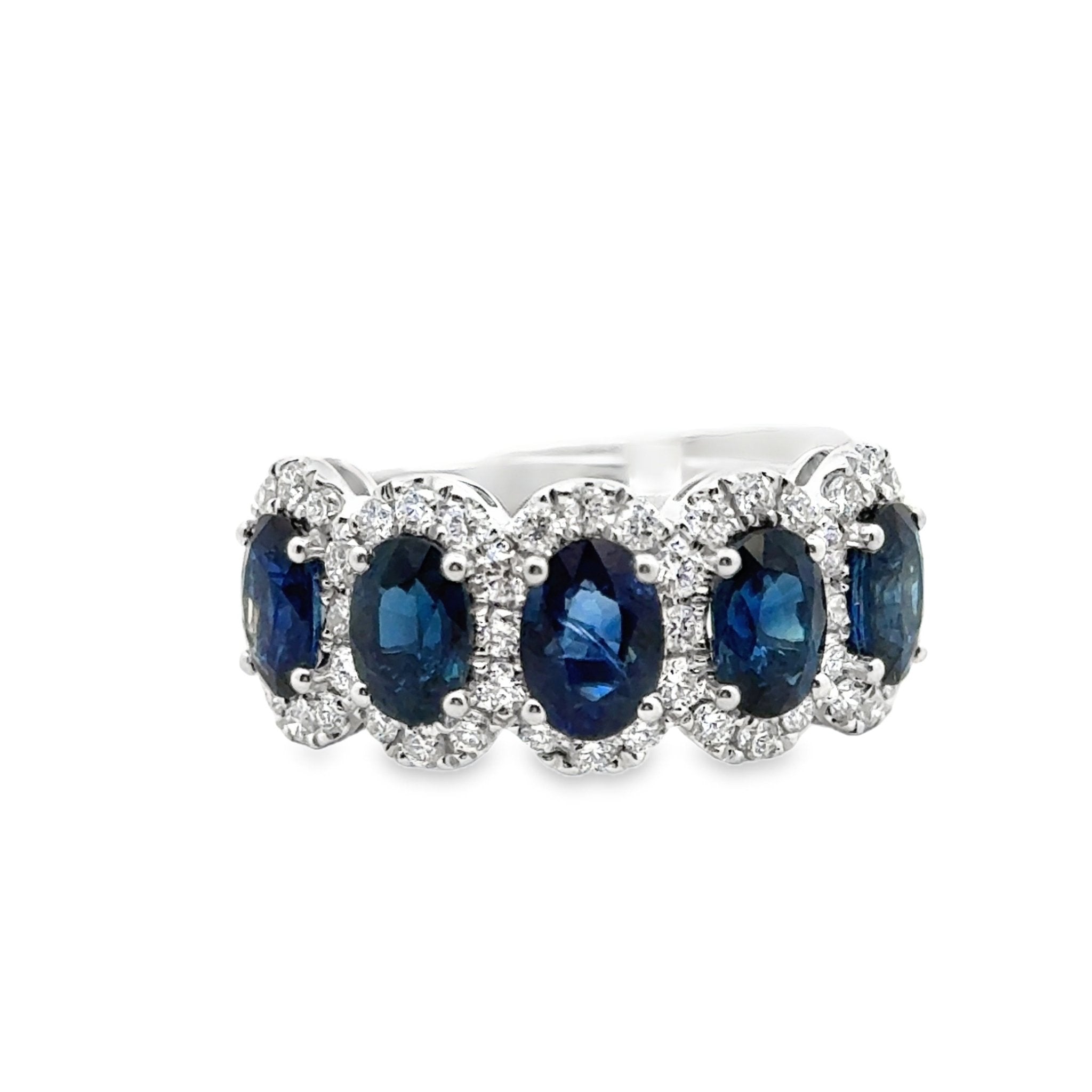 Oval Sapphire & Diamond Ring - Kelly Wade Jewelers