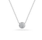 Pave Diamond Disc Necklace - Kelly Wade Jewelers