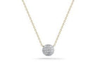 Pave Diamond Disc Necklace - Kelly Wade Jewelers