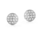 Pave Diamond Disc Studs - Kelly Wade Jewelers