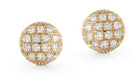 Pave Diamond Disc Studs - Kelly Wade Jewelers