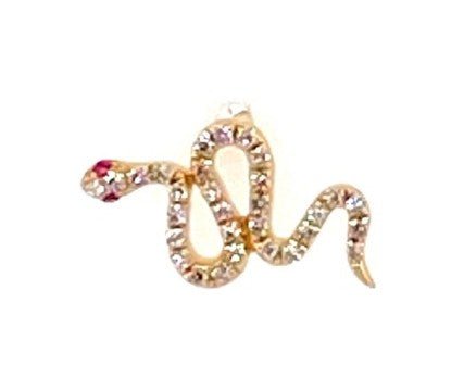 Pave Diamond Snake Stud Earrings - Kelly Wade Jewelers