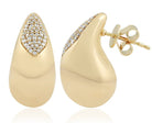 Pave Diamond Tear Drop Earrings - Kelly Wade Jewelers