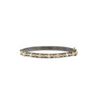 Peach Morganite & White Opal Bangle - Kelly Wade Jewelers