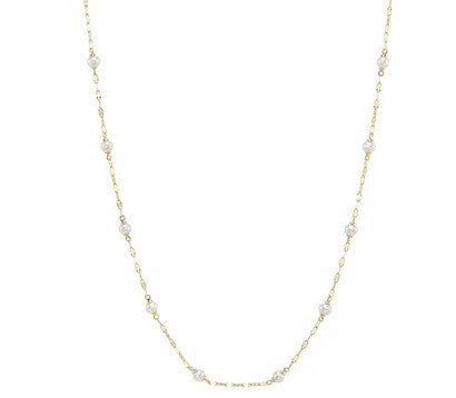 Pearl Station Necklace - Kelly Wade Jewelers