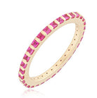 Pink Sapphire Eternity Ring - Kelly Wade Jewelers