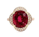 Pink Toumaline & Diamond Petal Ring - Kelly Wade Jewelers