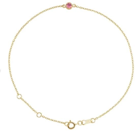 Pink Tourmaline Chain Bracelet - Kelly Wade Jewelers Store