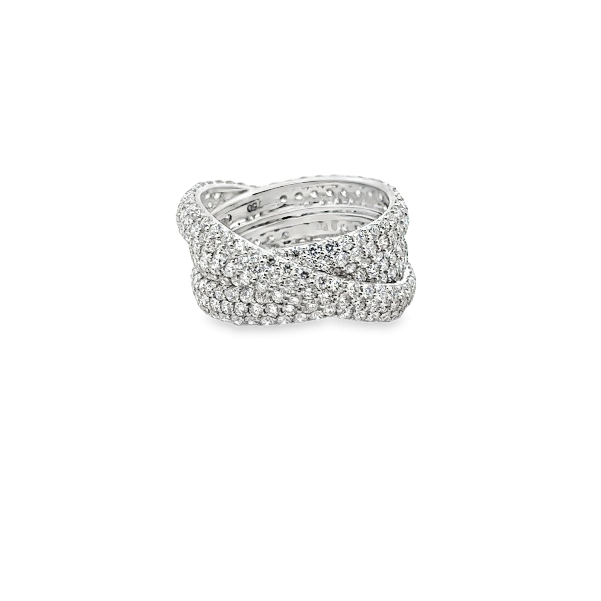Piranesi 18k white gold 3 cros - Kelly Wade Jewelers