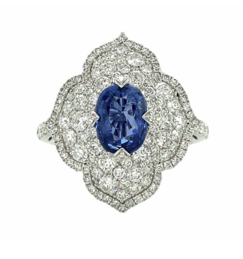 Piranesi 18k white gold oval s - Kelly Wade Jewelers