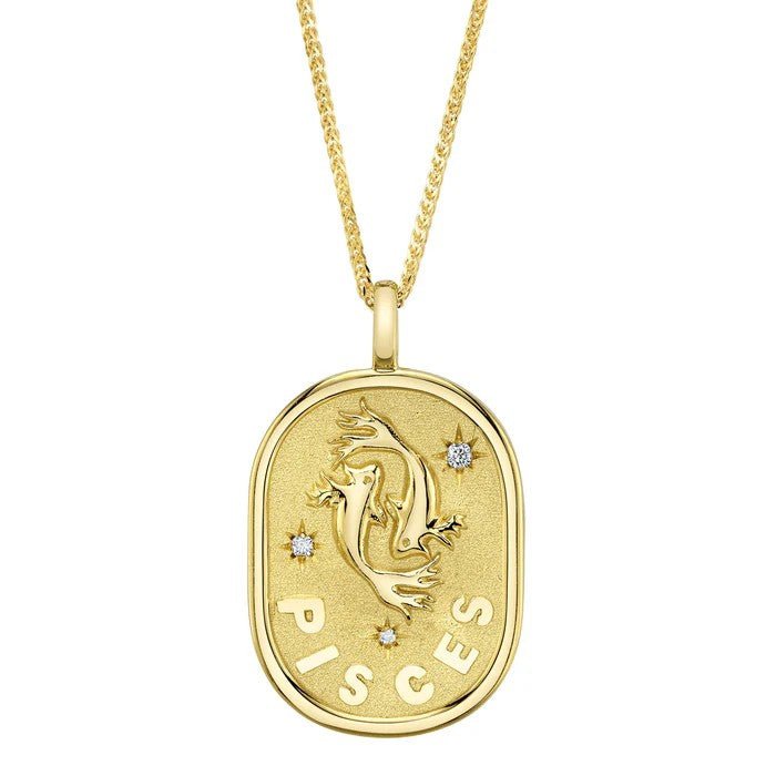 Pisces Diamond Pendant Necklace - Kelly Wade Jewelers