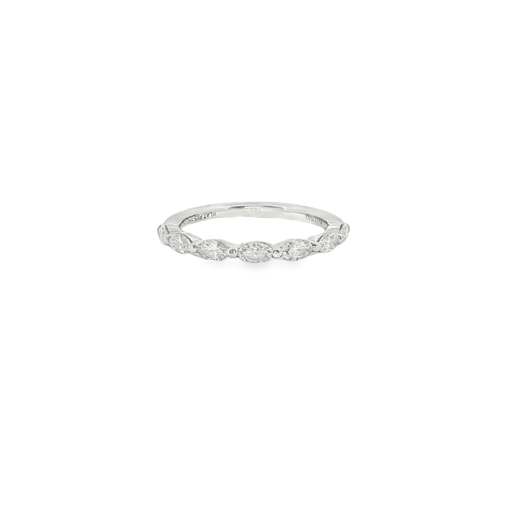 Platinum 7 marquis shaped diam - Kelly Wade Jewelers