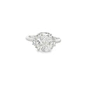 Platinum cushion cut diamond c - Kelly Wade Jewelers