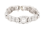 Platinum emerald cut diamond w - Kelly Wade Jewelers