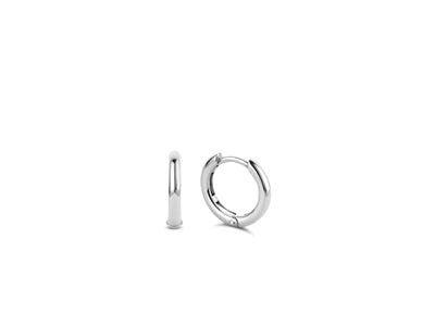 Platinum Plated Hoops - Kelly Wade Jewelers