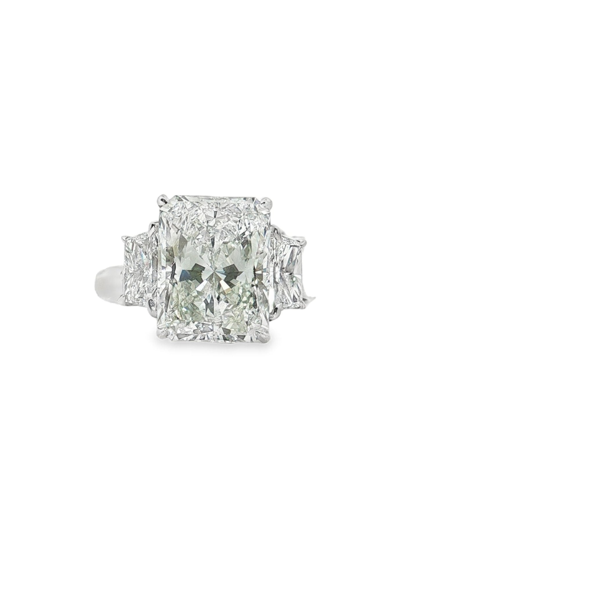 Radiant & Trapeziod Diamond Ring - Kelly Wade Jewelers
