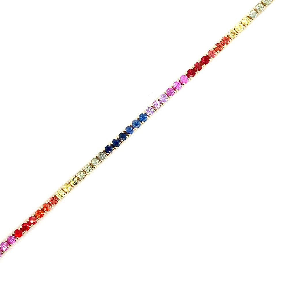 Rainbow sapphire bracelet - Kelly Wade Jewelers Store