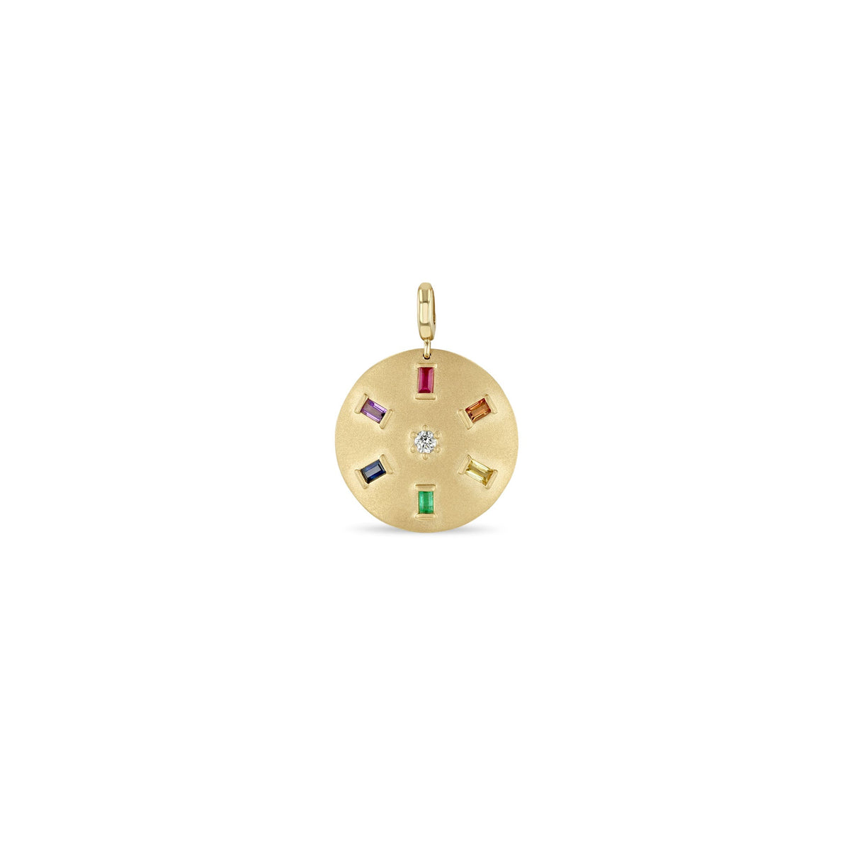 Rainbow Sapphire Diamond Charm - Kelly Wade Jewelers