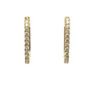 Rectangular Diamond Hoops - Kelly Wade Jewelers