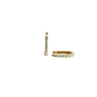 Rectangular Diamond Hoops - Kelly Wade Jewelers