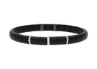 Rose Gold & Black Ceramic Stretch Bracelet - Kelly Wade Jewelers