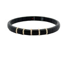 Rose Gold & Black Ceramic Stretch Bracelet - Kelly Wade Jewelers
