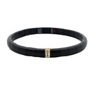 Rose Gold & Black Ceramic Stretch Bracelet - Kelly Wade Jewelers