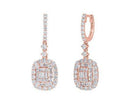 Rose Gold Diamond Dangle Earrings - Kelly Wade Jewelers