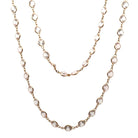 Rose Quartz Bezel Set Necklace - Kelly Wade Jewelers