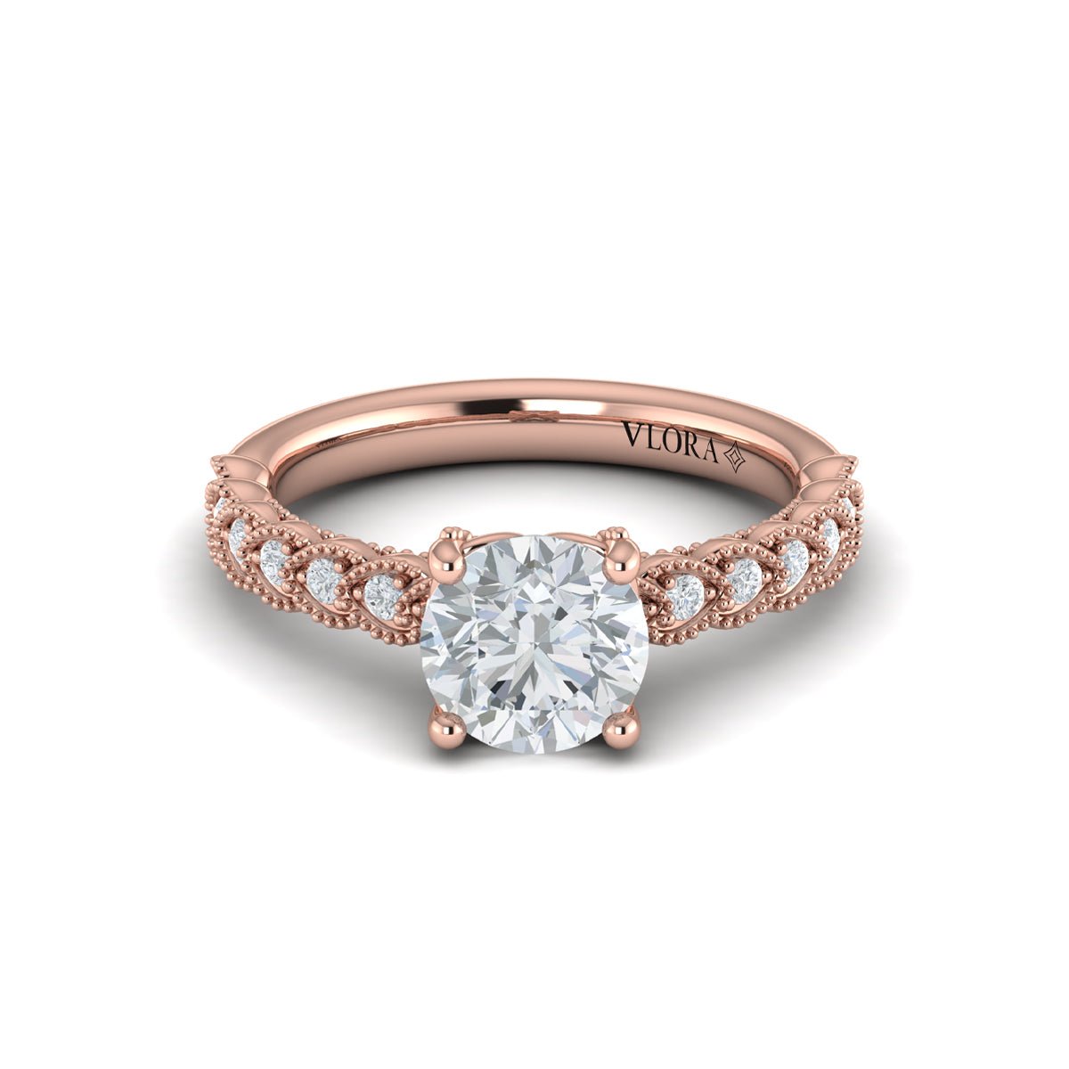 Round Vintage Engagement Ring - Kelly Wade Jewelers