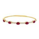 Ruby & Diamond Flexible Bracelet - Kelly Wade Jewelers