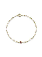 Ruby Paperclip Bracelet - Kelly Wade Jewelers