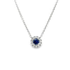 Sapphire Diamond Necklace - Kelly Wade Jewelers