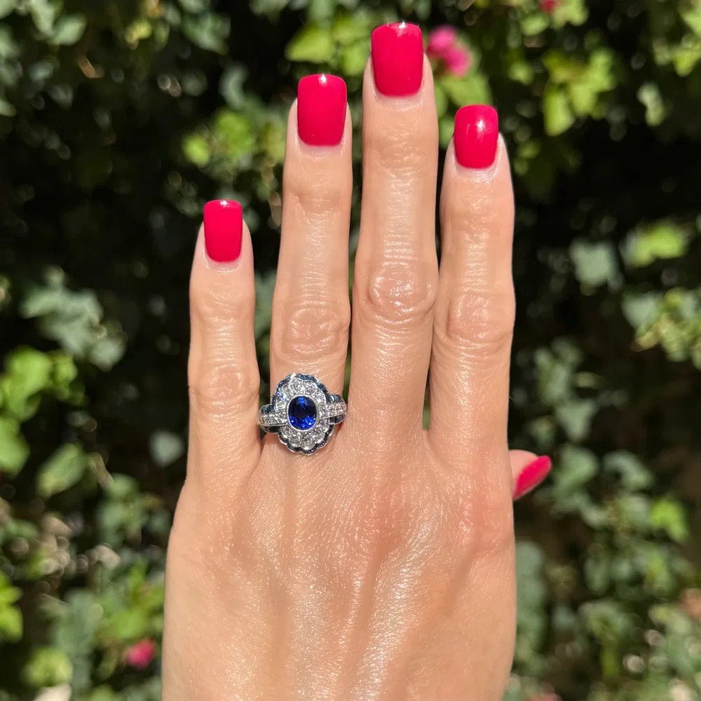 Sapphire Diamond Ring - Kelly Wade Jewelers