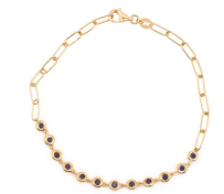 Sapphire Papperclip Bracelet - Kelly Wade Jewelers